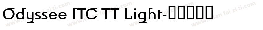 Odyssee ITC TT Light字体转换